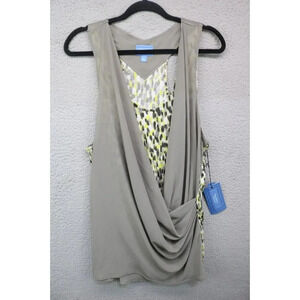 Simply Vera VeraWang Sleeveless Wrap Top-Size XL-New with Tags